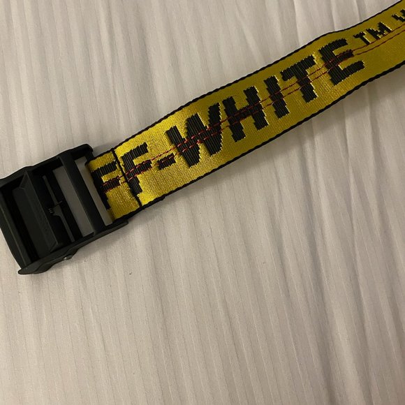 OFF WHITE Industrial Yellow Belt